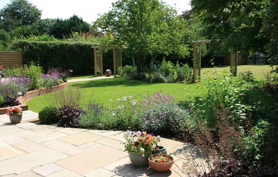 landscaped garden